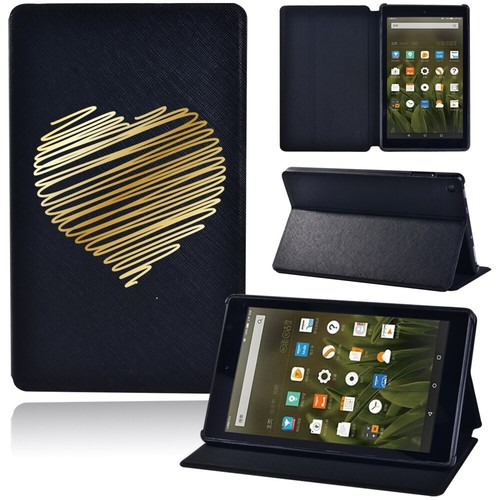 PU Leather tablet Stand Cover Case For Amazon Fire 7/HD 8 10/HD 8 10 plus+Pen - Picture 26 of 41