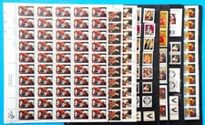 US Postage Stamps Face Value $45+ Unused Lot #115 Sheets Blocks Christmas