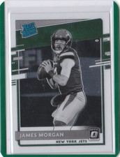 2020 Optic Rookie Variation Negative Black White #339 James Morgan New York Jets