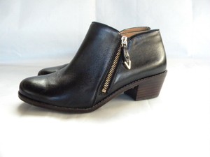 NEW Vionic Joy Jolene Black Leather Ankle Boots Side Zip Size 7 | eBay