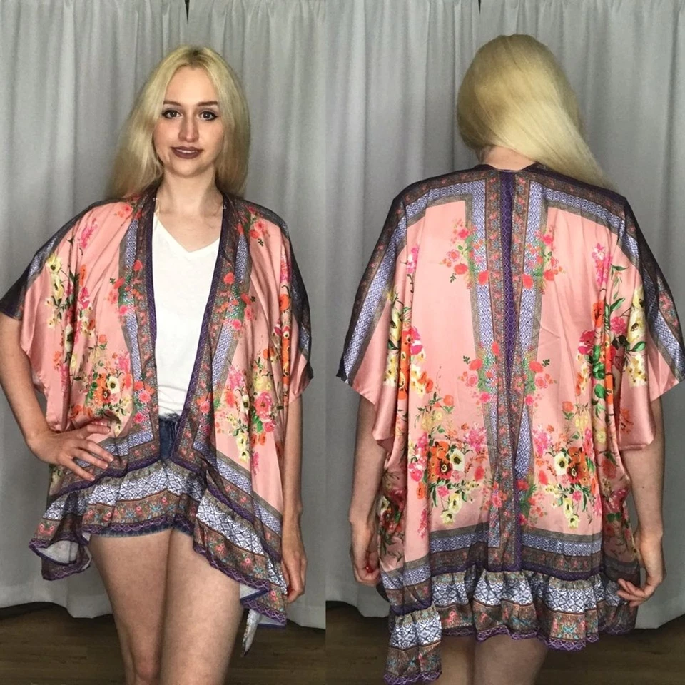Umgee NWT Boutique Kimono Cardigan 1X - Image 4 of 4