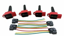 4 Pack Ignition Coils for 08+ Lancer Evolution X EVO 10 Ralliart Mivec 2.0 CZ4A