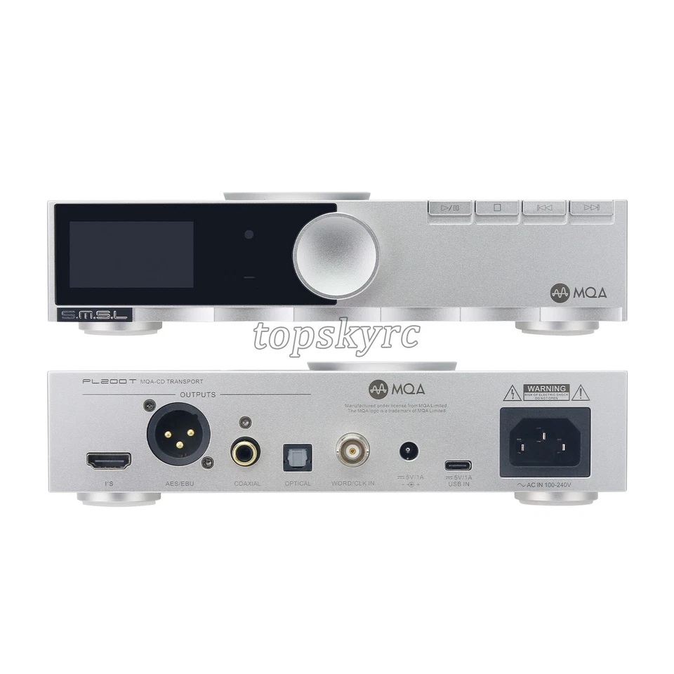 Tocadiscos digital SMSL PL200T MQA-CD reproductor de CD soporte entrada de reloj USB tp1 Foto 3 de 4
