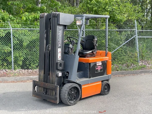 Toyota 5FBCU25 5,000 lbs Electric Cushion Warehouse Forklift Lift Truck bidadoo