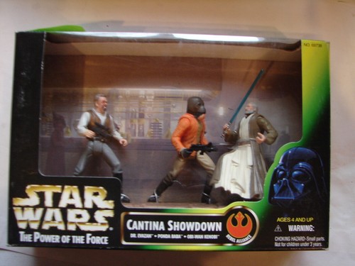Star Wars POTF Cinema Scene Cantina Showdown ANH EIV 3 pk MIP 1997 420 - Picture 2 of 4