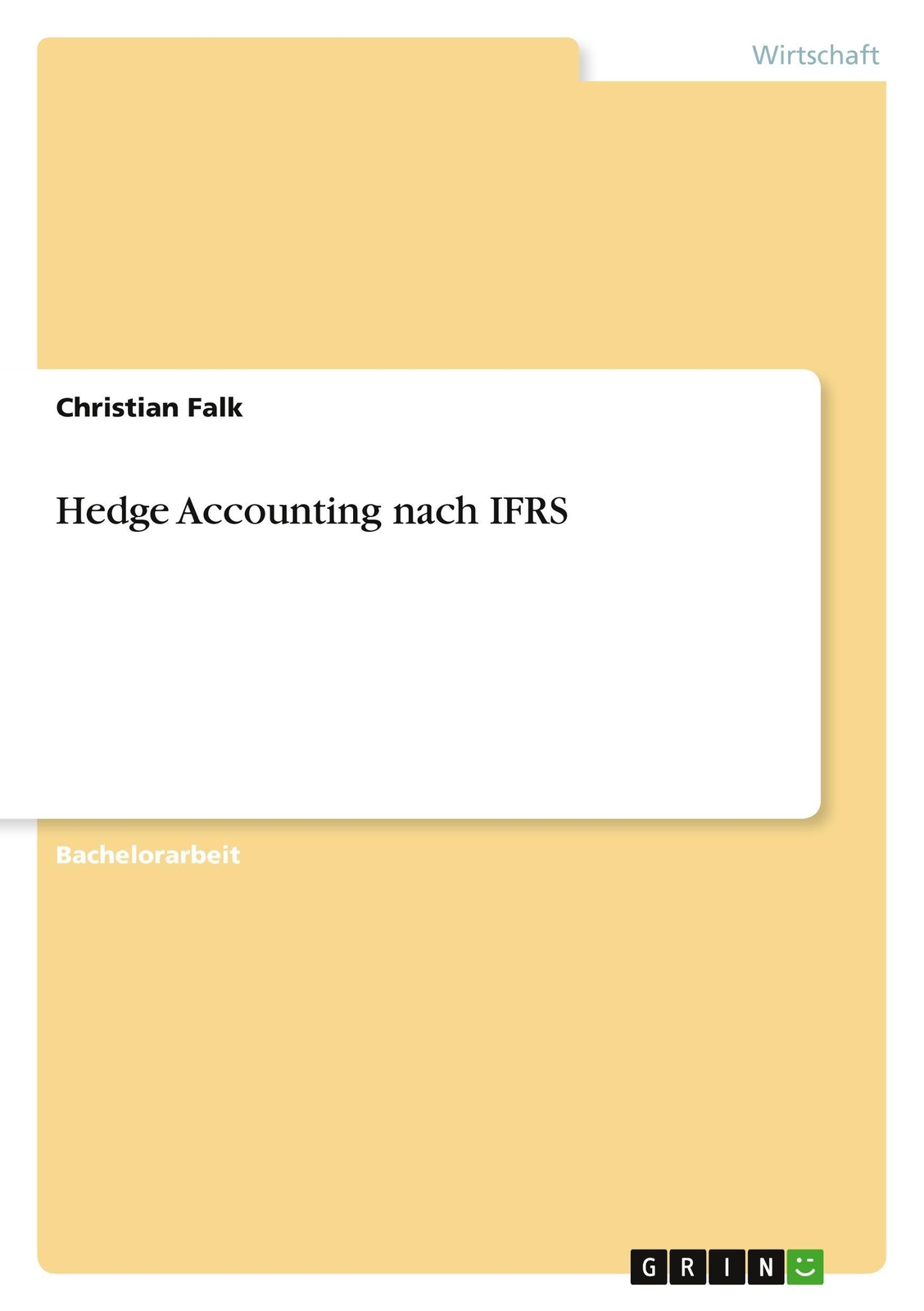 Thumbnail - Christian Falk | Hedge Accounting Nach Ifrs | Taschenbuch | Deutsch