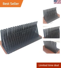 Versatile 12-Pack Heavy-Duty L Brackets for Home & Office Shelves - Easy Install