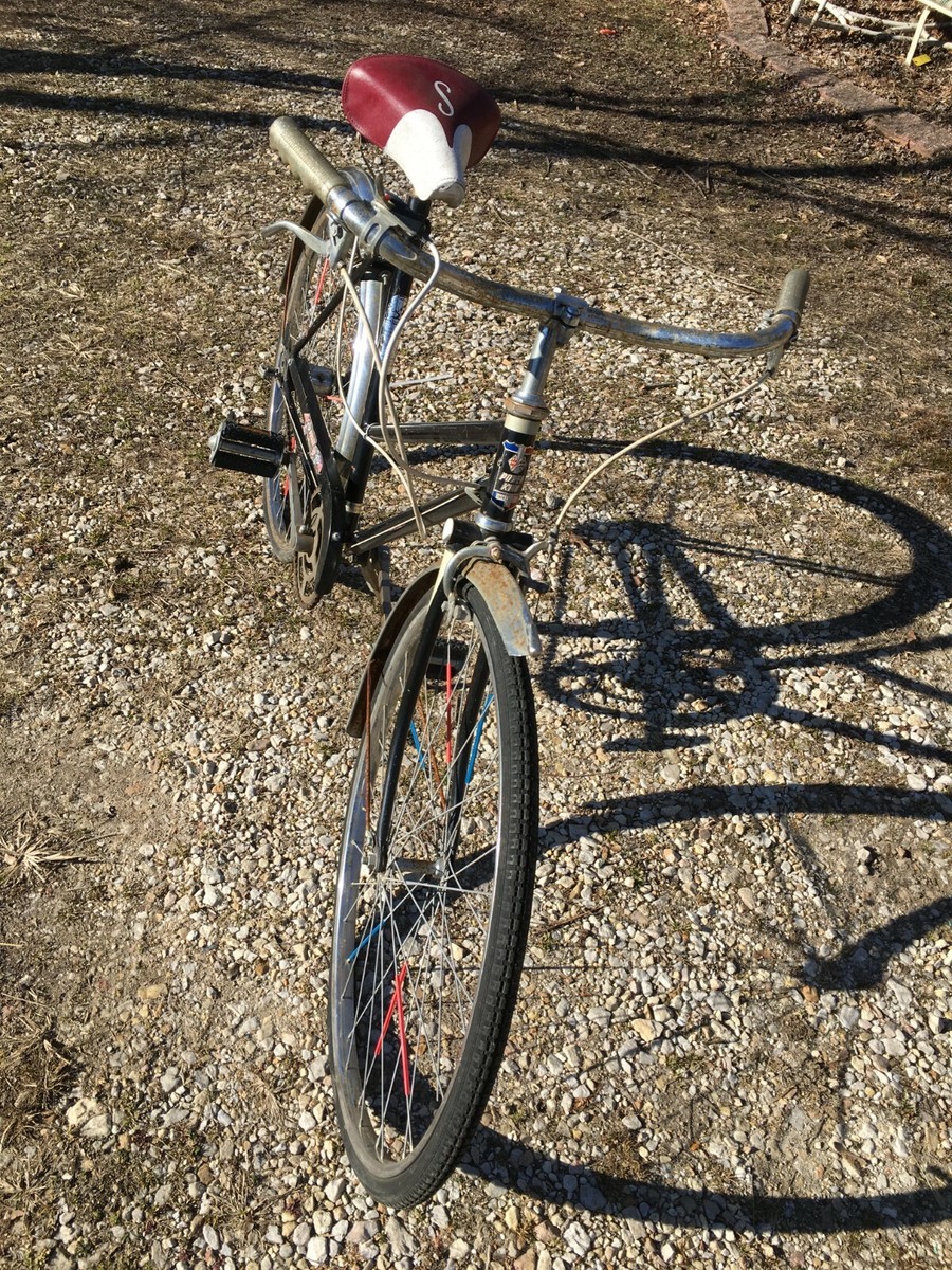 Vintage 1970s Power King Black Ladies 3 Speed Bike - Made In
