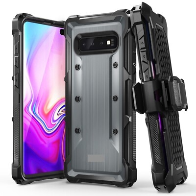 Samsung Galaxy S10+ Plus Case Holster Rugged Heavy Duty with