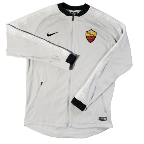 Nike AS Roma Anthem Jacket Mens L 920062-014 Wolf Grey Platinum Black Soccer
