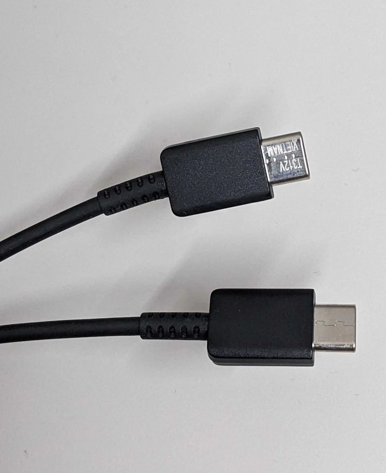 Paquete de 2 cables de carga rápida OEM USB - tipo C - C - negro Foto 4 de 4