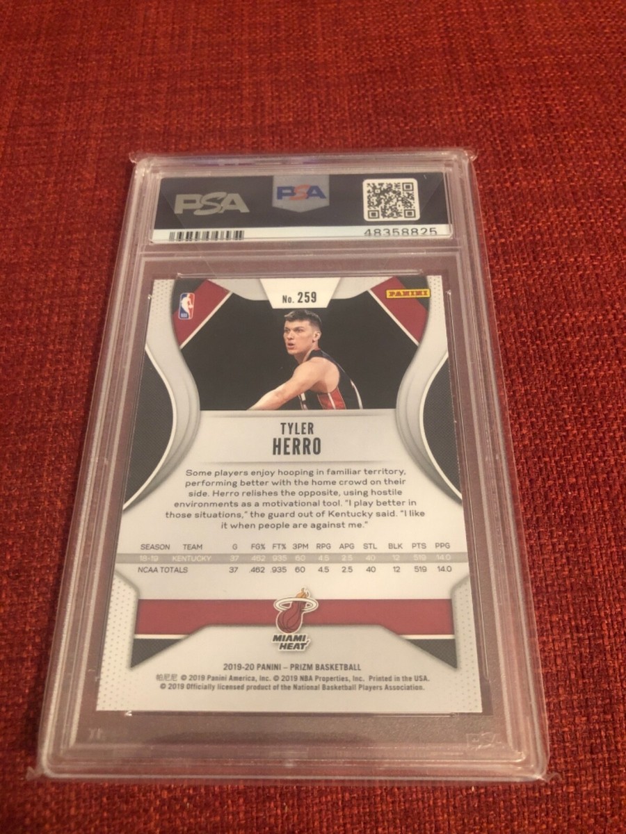 Tyler Herro 2019 prizm rookie card #259 psa 10 heat | eBay