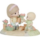 Precious Moments 223011 A Mother’s Love Makes A Garden Grow Bisque Porcela