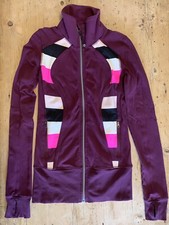 Lululemon Jacket Womens Sz 4 Full Zip Sweater Workout Plum Casual Ladies EUC