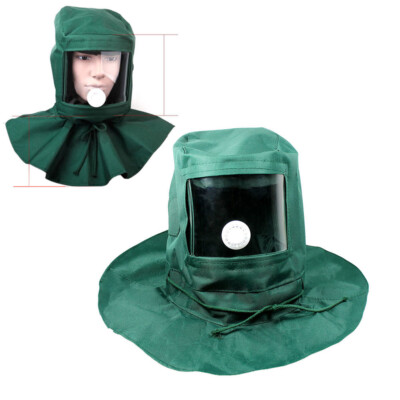 #ad #ad Sand Blasting Hood Cap Anti Wind Sandblaster Tools Dust Protective Face Shield $16.10