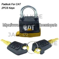 For CAT 320D/C/323/325C/336D/345/349D Padlock 2 Keys Fuel Cap Cover Lock 5P8500