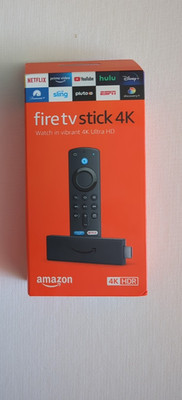 Fire TV Stick 4K Alexa Voice Remote with TV Controls & Adapter - NEW
