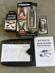 CTEK Multi US 3300 Battery Charger With Extras