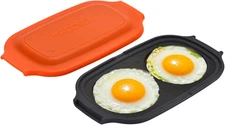 MACONEE Microwave Egg Fryer | Cooker & Poacher for Breakfast Sandwiches | Maker 