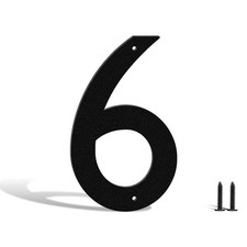 3 Inch  Metal House Numbers and Letters, Black Modern Address 3"black, color-6