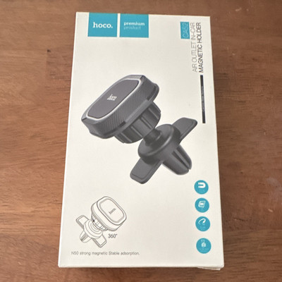hoco. Magnetic 360° Air Vent Car Phone Holder Mount, Black/Gray