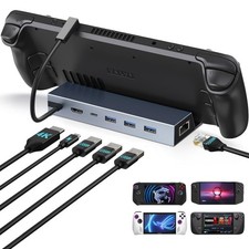 Steam Deck Dock, Docking Station for Steam Deck/ROG Ally/Legion Go/MSI Claw/N...