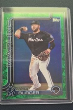 2025 Topps Series 1 - Jake Burger #330 Spring Training Green Foilboard /99