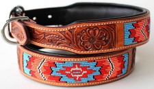 Rhinestone Dog Puppy Collar Crystal Cow Leather 6053