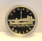1982, 1983 and 1984 Canada Silver Dollars - Cameo Proof - 3 coins