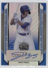 2021 Leaf Metal Draft Blue Rainbow 22/35 Jake Vogel #BA-JV1 Auto 12cn