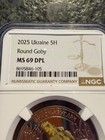2025 Ukraine 5 Hryvnia Round Goby NGC MS69 DPL Colorized Fish, Really Cool Coin! — photo 3