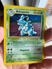 🔴🇩🇪 Nidoqueen 7/64 Dschungel Holo Rare Pokémon Karte Vintage
