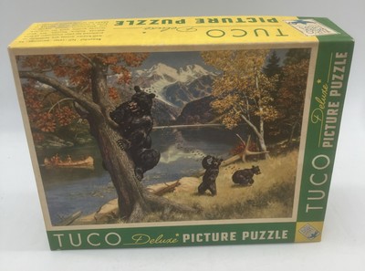 Vintage TUCO Deluxe Picture Puzzle 300 - 500 Pieces 16x20  Bare Faced Robbery