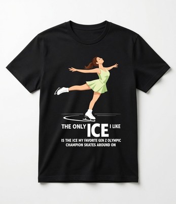 I Like Figure Skate Funny Olympic Ice Skating Graphic T-Shirt