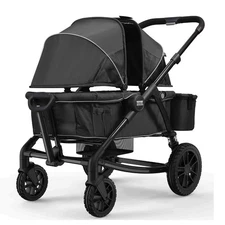 VEVOR All-Terrain Stroller Wagon 2 Seats Foldable Expedition 2-in-1 Collapsible