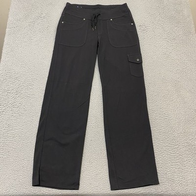 KUHL Pants Women 8 Black Mova Straight Leg Stretch Drawstring Pockets 30x31