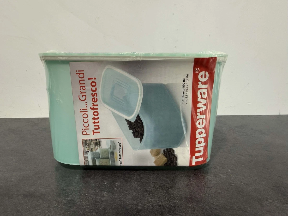 Tazza Termica Tupperware Da Viaggio Blu 490 Ml Con Cucchiaio Sospeso, Turchese, Non Adatta A Microonde
