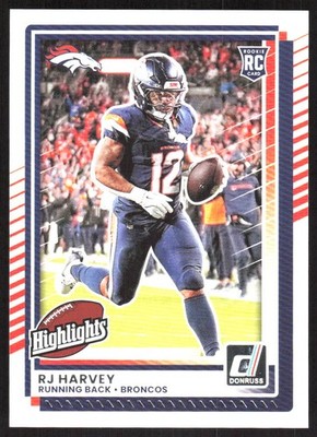 5717K 2025 Donruss Rookies & Highlights #DRH87 RJ Harvey