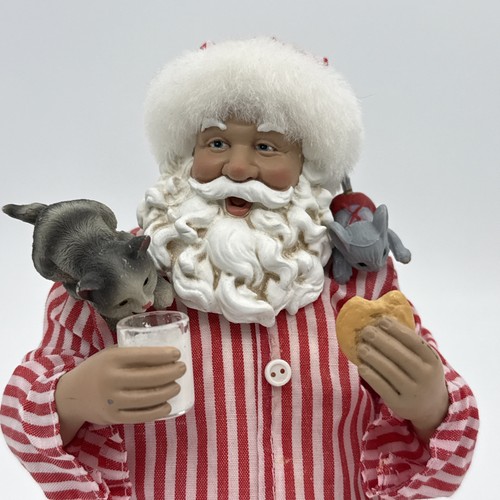 Vintage Possible Dreams 1999 Santa "Nick Snacks" 9.75" w Cat Bear Slippers - Picture 2 of 13