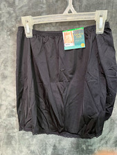 Vanity Fair Anti-Static Half Slip, Black L, 16in, Nylon Solid, 11760