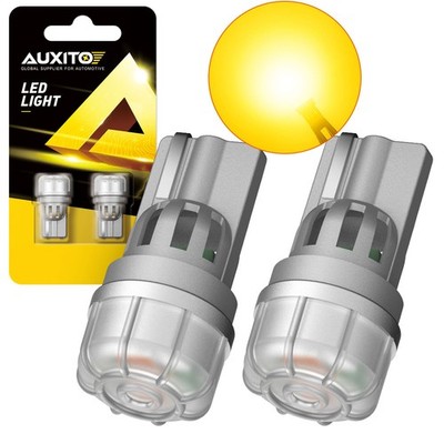 2x Yellow T10 168 194 192 LED License Plate Side Marker Amber Light Bulbs 2825