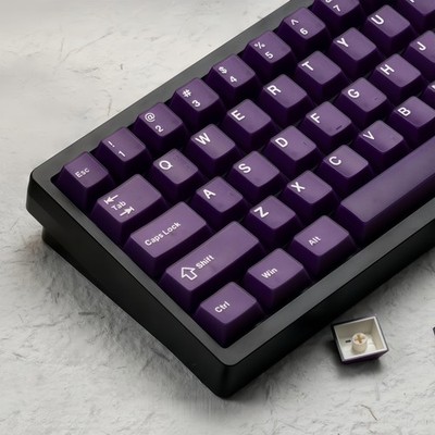 Purple Jade keycaps,Double Shot PBT keycaps Jelly Set,Ceramic Custom Keycap T...
