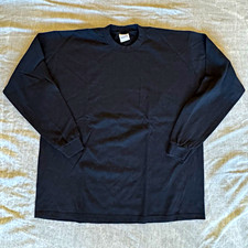 Pro Club Men s Heavyweight Cotton Jersey Crew Neck Long Sleeve Tee Black 2XL