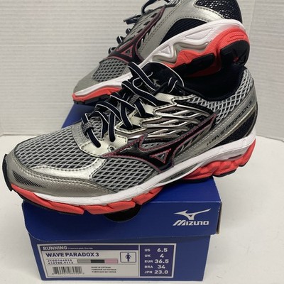 NEW Mizuno Shoes Womens Wave Paradox 3 Running Walking Silver Athletic sz 6.5