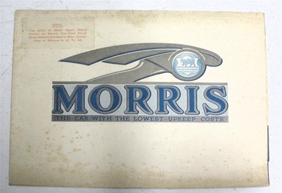 MORRIS Car Range Sales Brochure AUG 1937 TEN Eight TWENTY FIVE Fourteen++