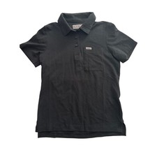 FIGS FIGSPRO Black Short Sleeve Polo Shirt Womens XSmall Medical Professional