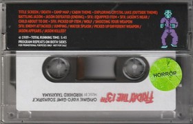  FRIDAY THE 13th [NES] CASSETTE Original Video Game Soundtrack 1989 Horror OST