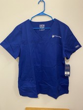 Cherokee Women's Core Stretch Scrub Top XL Blue 4727 GABW Medical Solid