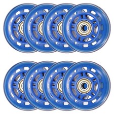 Inline Skate Wheels with Bearings, Roller Skate Wheel 70mm, 8Pack, Blue