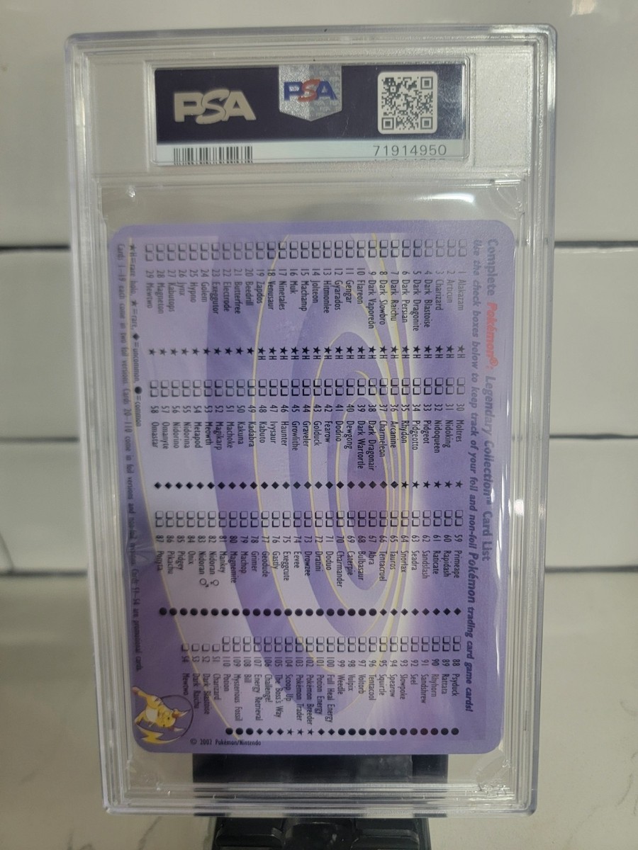 2002 Pokemon Legendary Collection Mewtwo Reverse Holo Box Topper